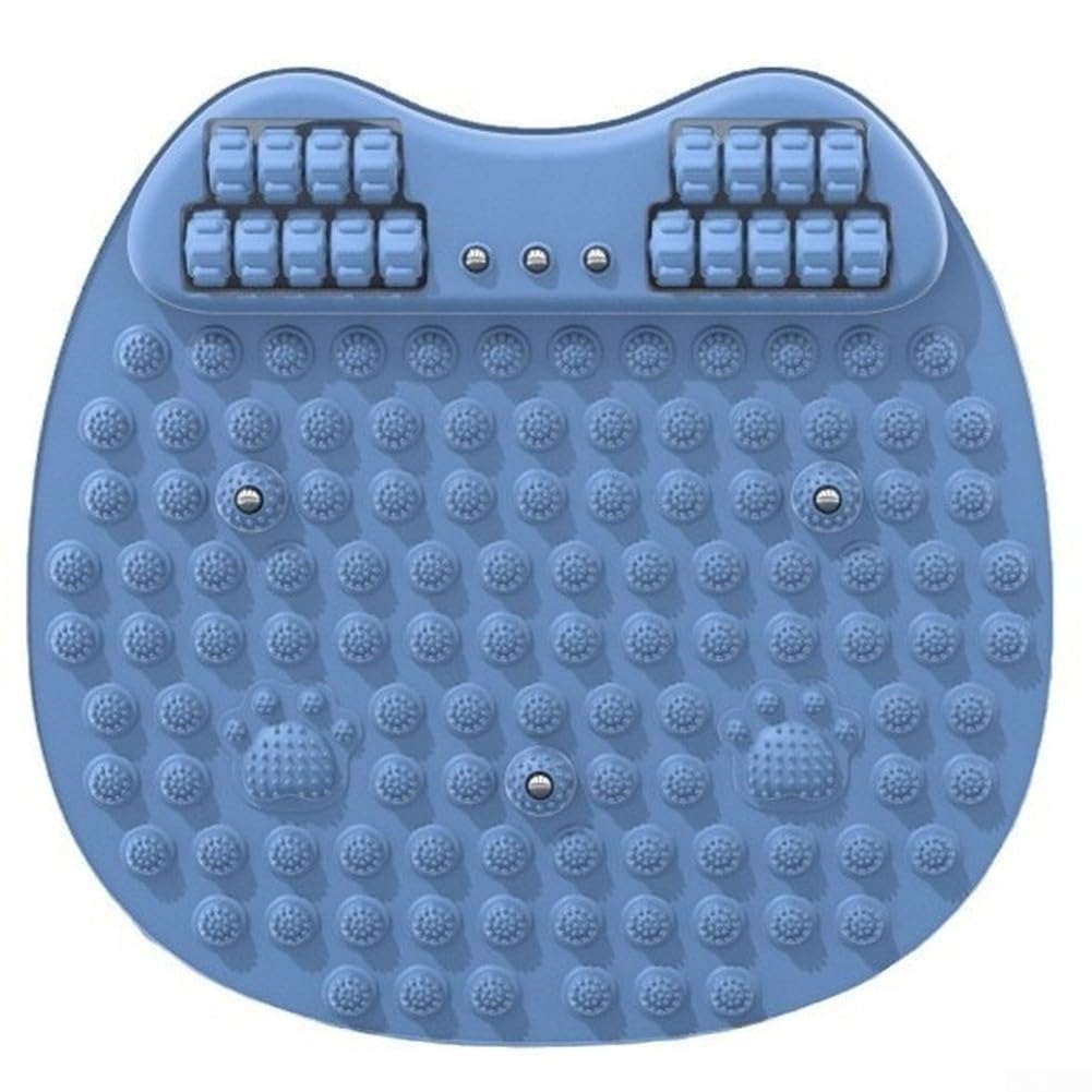 TPE Fußmatte mit Akupressur und zentralem Rollenband für konsistente Stimulation und unterstützende Gewohnheit (blau)