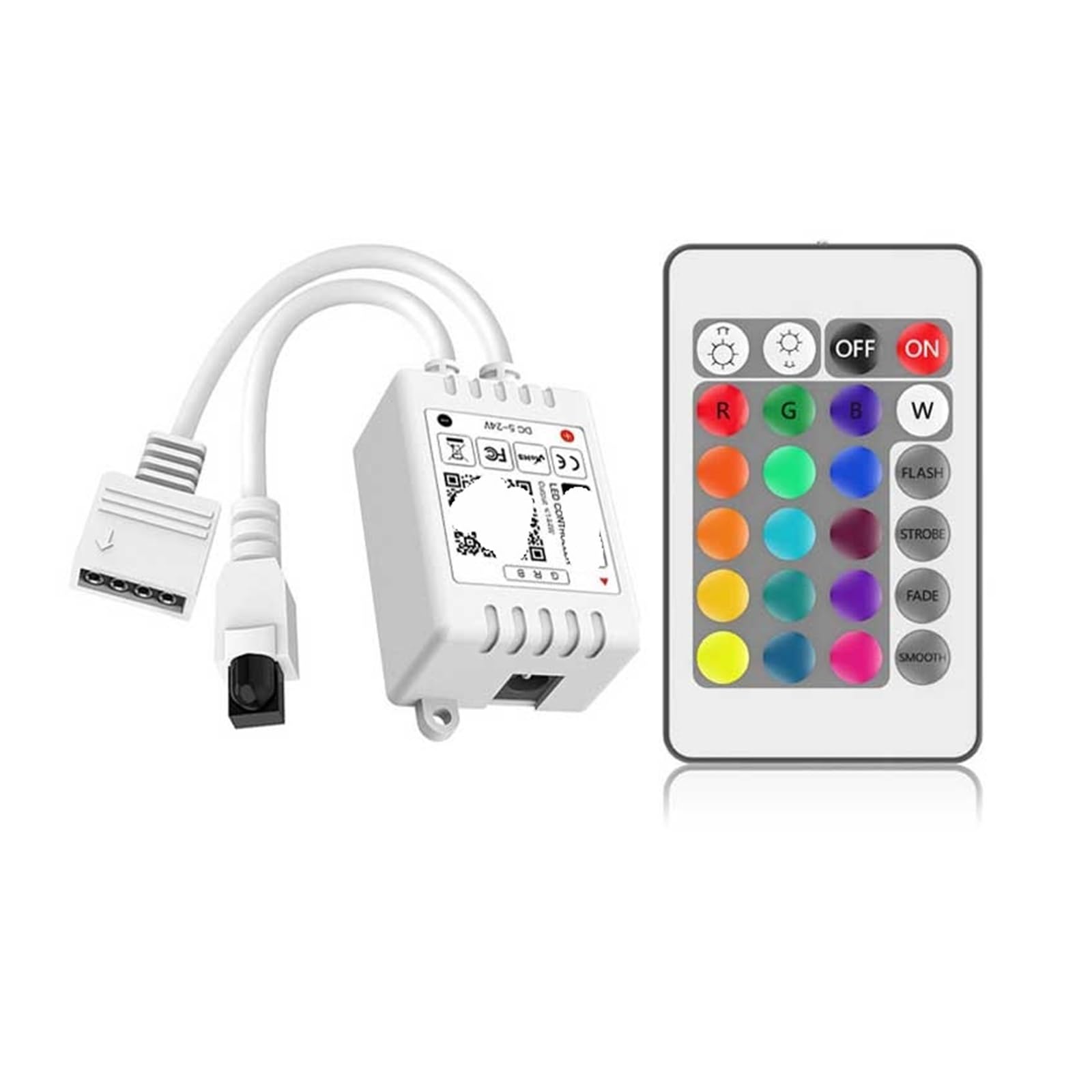 Contrôleur couleur 24 touches pour réparer une télécommande LED perdue