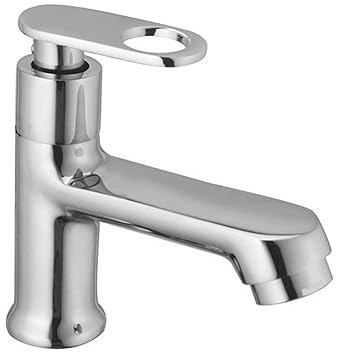 Drizzle Oreo Pillar Cock Wash Basin Tap Brass, Quarter Turn, Foam Flow