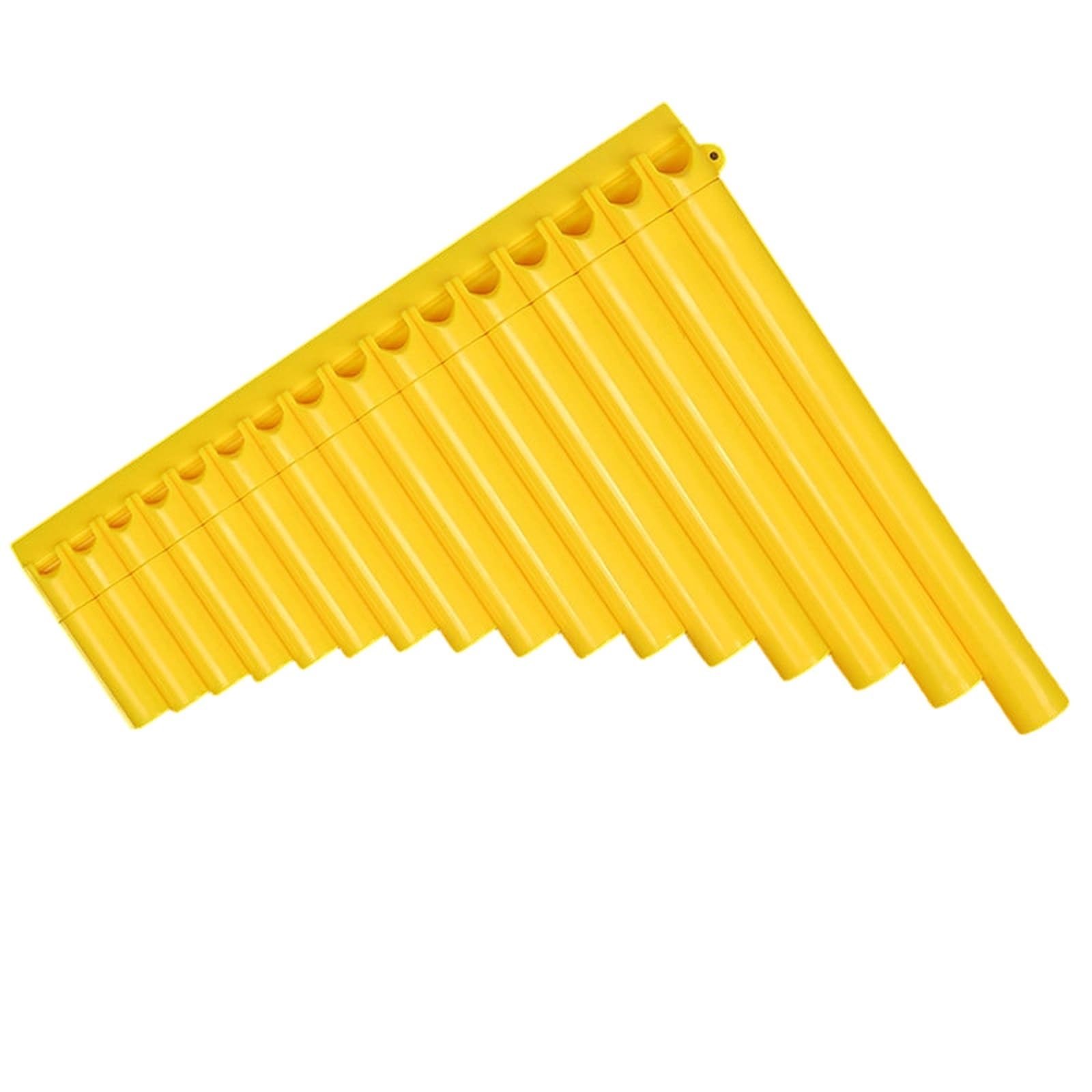 Instrument Flet Pan Łatwe Do Nauki Ludowe Instrumenty Muzyczne Dla Początkujących 16pipe18pipe Piszczałki Z Klawiszami C Akcesoriami(16-pipe yellow)