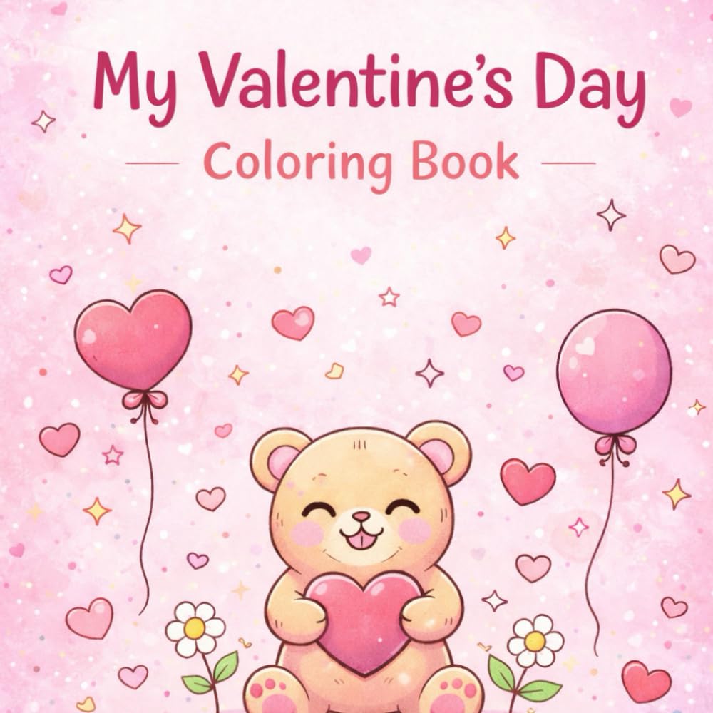 my valentine's day coloring book