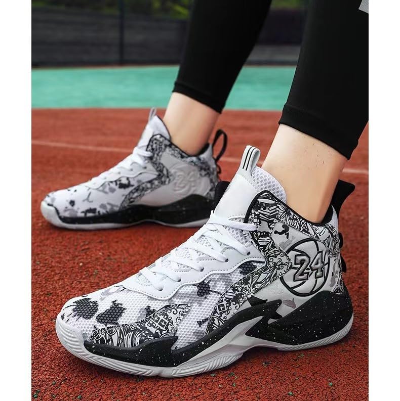 Image of Men's Basketball Shoes Fashion Printed Sneakers