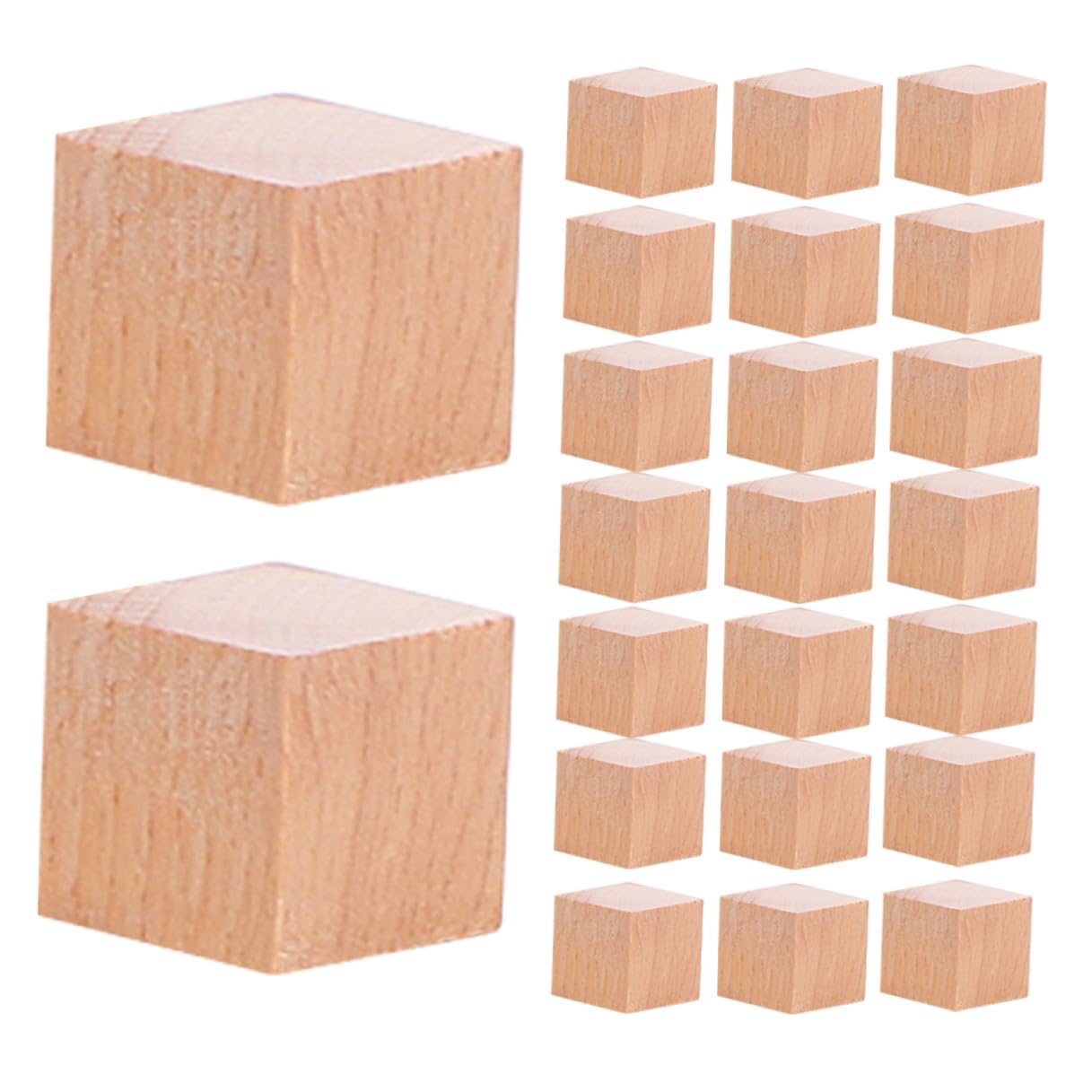 Petits cubes en bois Alipis pour activités manuelles intérieures en famille le mercredi