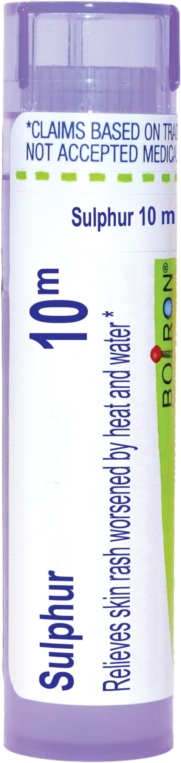 Boiron Sulphur 10M for Skin Rash Worsened by Heat & Water - 80 Pellets