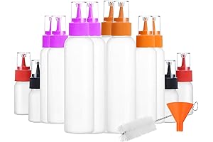 HAOHAN Squeeze Bottles for Cookie Decorating, 16 Pcs