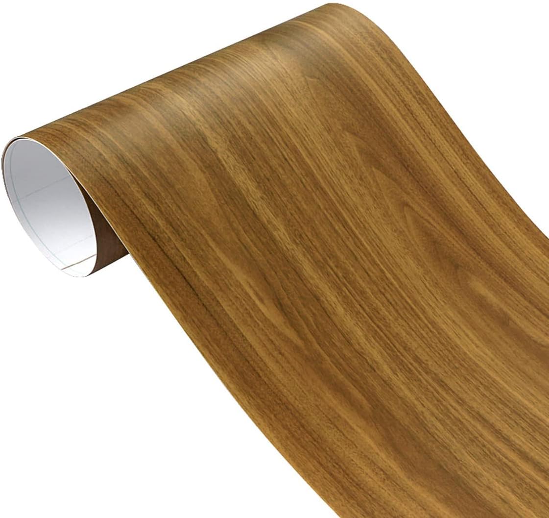 ECYC Ltd Wood Grain Vinyl Car Wrap Film Waterproof Vinyl Film Roll Car Vinyl Decal Sticker Car Interior Wrap Peel and Stick Wallpaper Self-Adhesive Contact Paper for Auto or Furniture Decoration