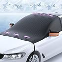 XIAOGUANGFADACAI Auto Winter Windschutzscheibenabdeckung für Mercedes Benz E-KLASSE W212/S212 2009-2016, mit 6 Kleinen Magneten und Spanngurten, Windschutzscheibe Schnee Abdeckung,Orange