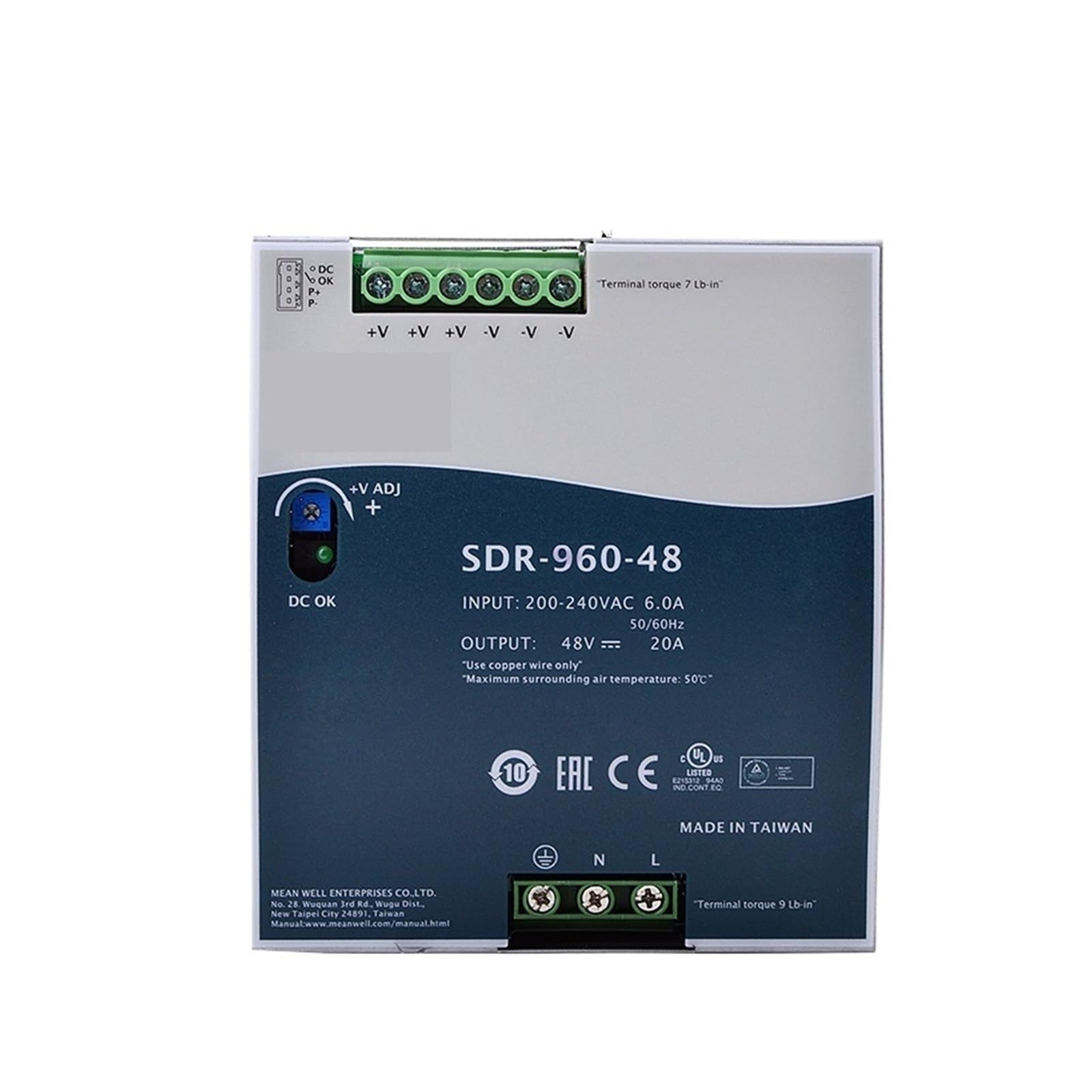 BRODEFUP SDR-960-48 960W Single Output