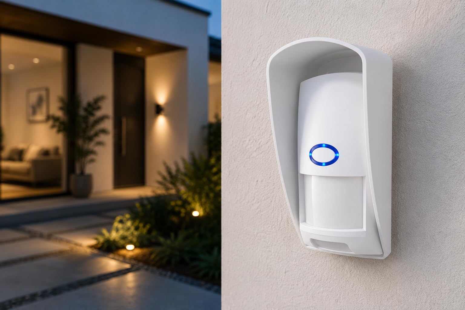 Détecteur de Mouvement Extérieur Daewoo WMO301 – sans Fil – Détection 9m – Compatible Animaux – App Daewoo Home Connect – Compatible Touch AM301/AM302 & Vigilia – sans abonnement