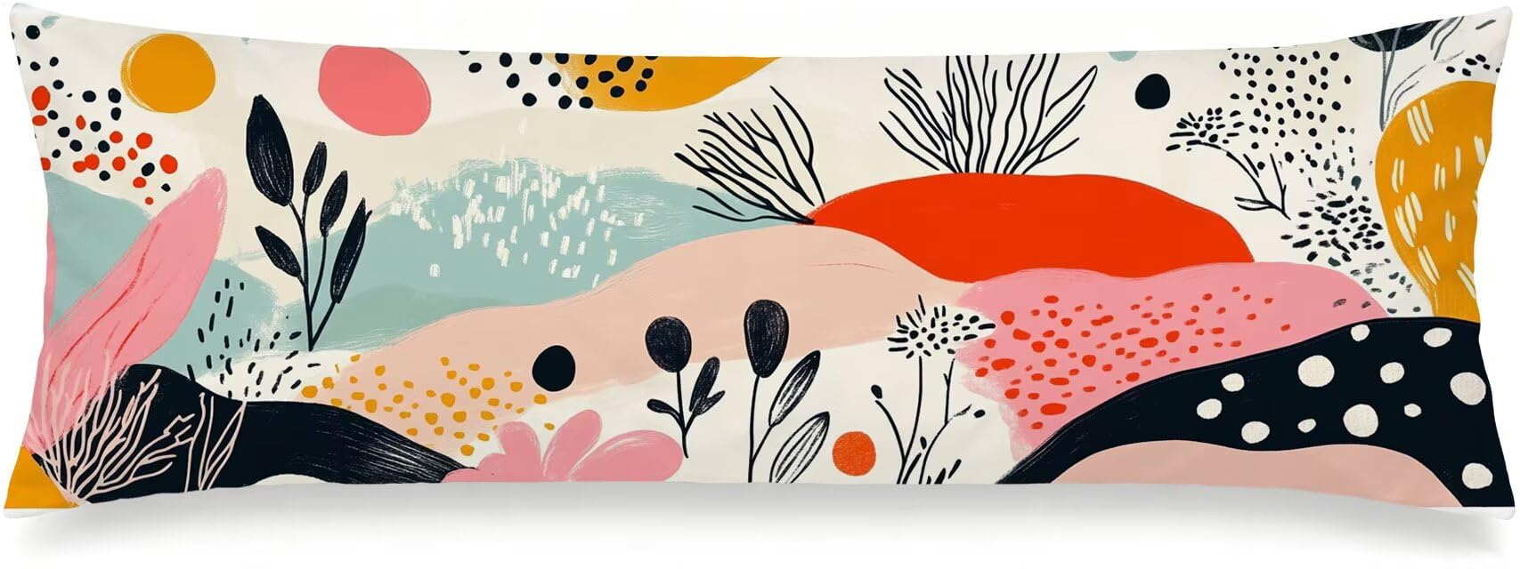 Poszewka na poduszkę Długość 50x150cm, Aksamit, Abstrakcja Kreskówka m-121