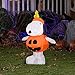 Peanuts Halloween Airblown Inflatable 3 1/2 Snoopy Pumpkin w/ Led Lights By Gemmy by Gemmy
