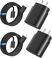 Vilive 25W USB C Fast Charger 2Pack with 10FT Long Cables for Samsung Galaxy S25/S24/S23 Ultra S22 S21 - Super Fast Charging