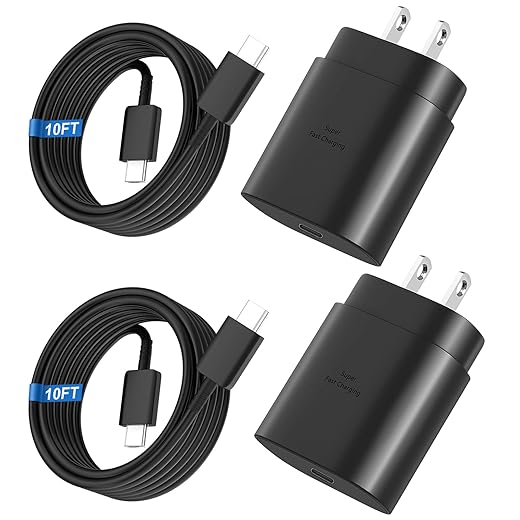 25W Compact Dual USB-C Charger Set