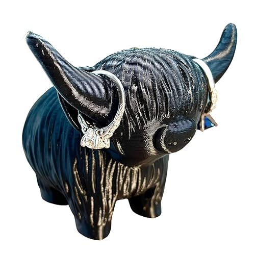 Miniatura 8 de Sands3D Highland Cow Ring holder, Jewelry holder, Jewelry Cone, Engagement Ring, Wedding gift, Bride Gift, Engagement Gift,Cow Gift, Cow Decor