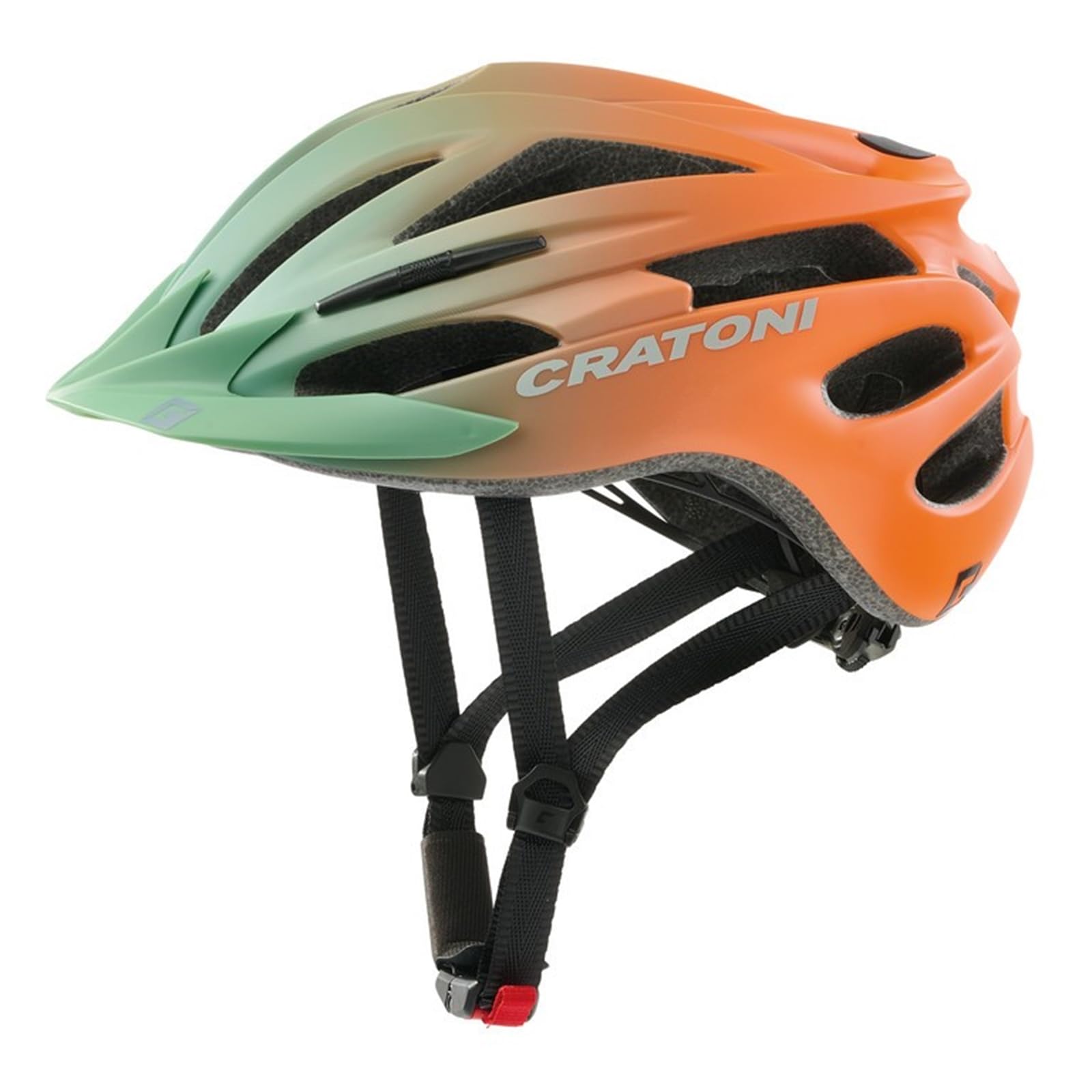 Cratoni Pacer Jr Helmet Khaki/Orange Matt S