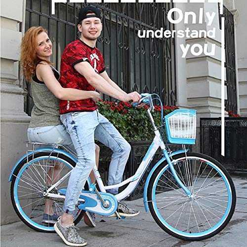 Fiets 24 Inch Mannelijke en Vrouwelijke Student Fiets Dames Volwassen Commuter Dame Prinses Fiets Retro Commuter Fiets… - Afbeelding 4