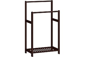 HOOBRO Freestanding Quilt Stand with Storage Shelf