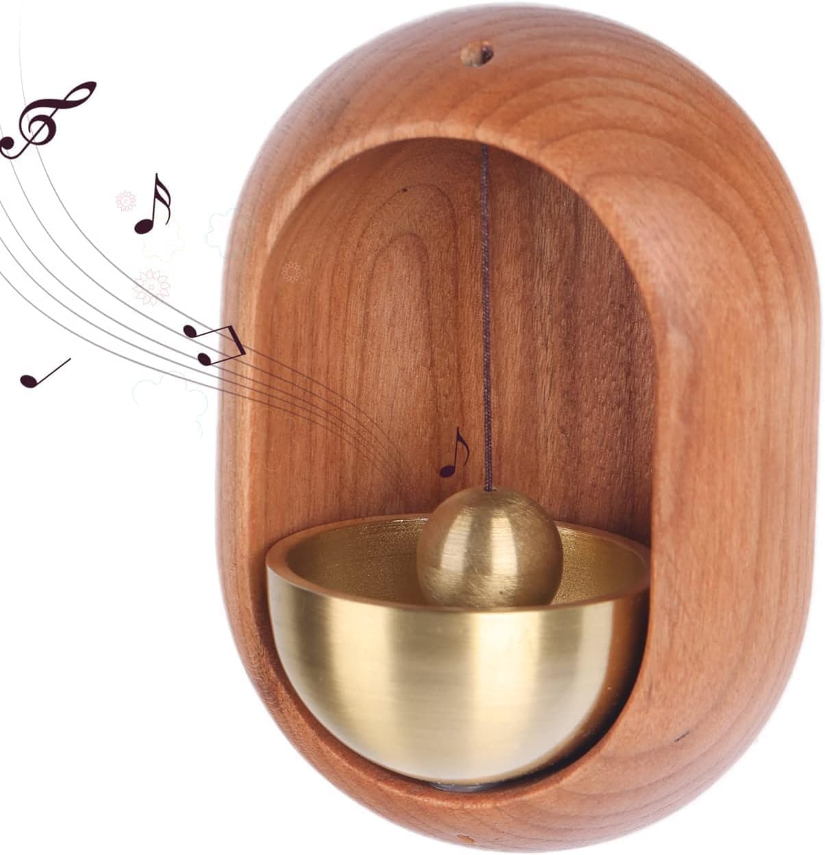 Ostin Shopkeepers Bell for Door, Wood Door Chime for Business Ornaments, and Hanging Decoration for Entrance Fridge Decor Bell for Door Hanging Home Office Shop (C)
