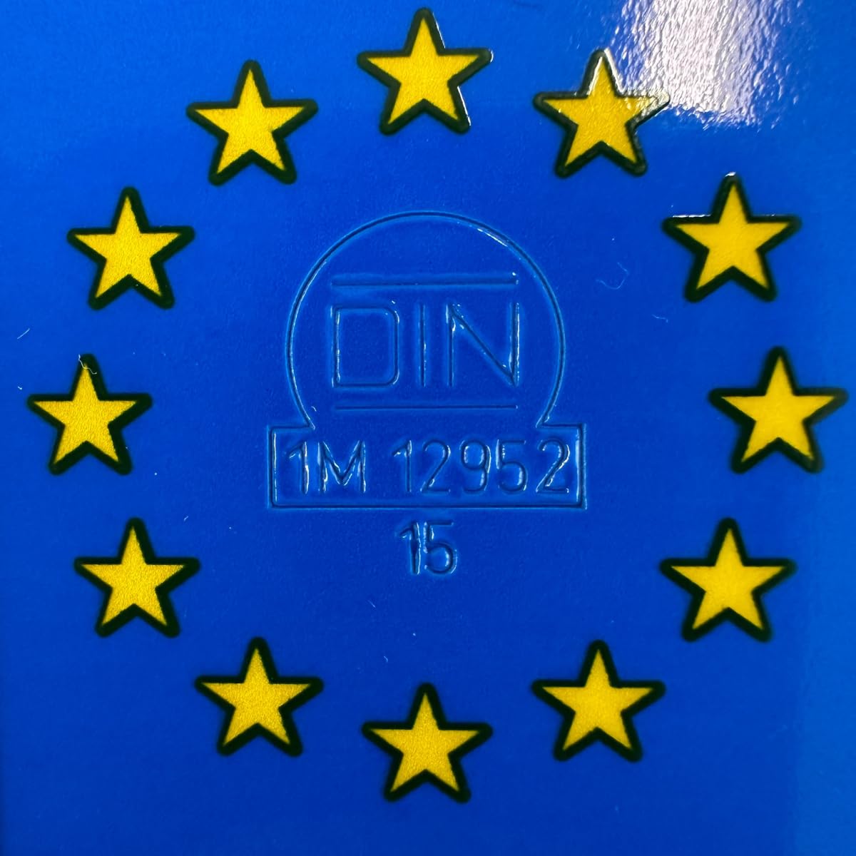 Sparschild Fahrradträger Kennzeichen | 520x110 | DIN Zertifiziert | Amtliches Euro Kennzeichen für Fahrrad-Anhänger, Bike Racks
