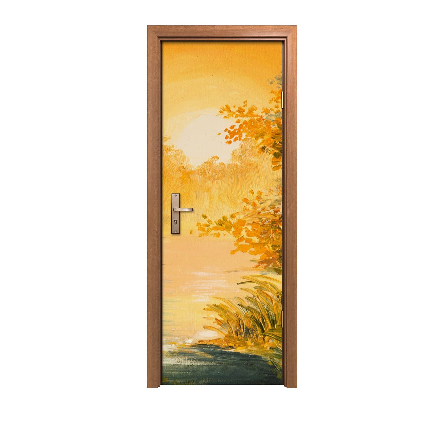 Autocollant de porte Lac 70x200cm pour une décoration murale adhésive