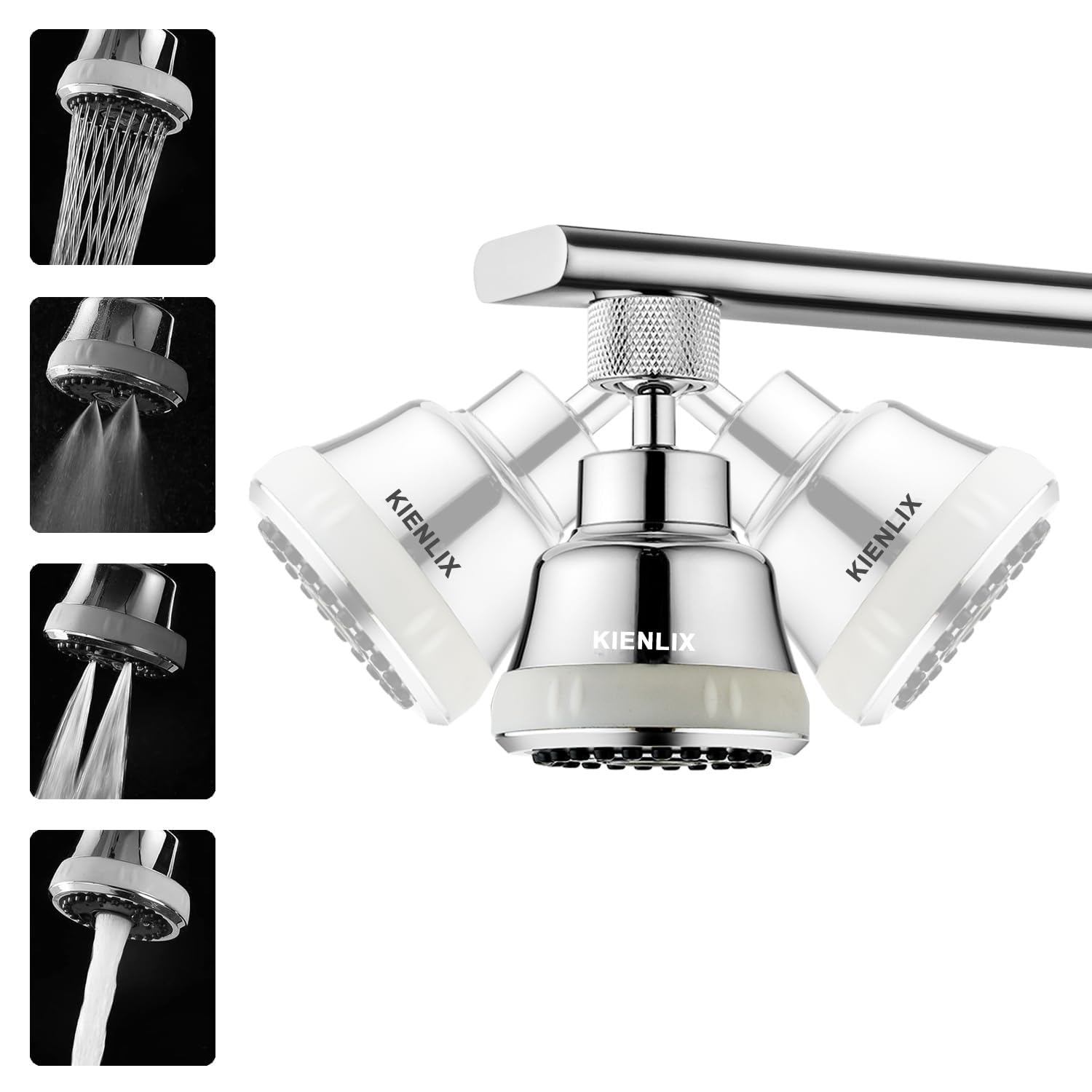 Kienlix ABS, 4-Function, Tap Extender for Kitchen Sink | 360 Degree Rotation | Kitchen Faucet Sprayer | Fits F22, M24 mm taps and Pull-Down Sprayer-image-20