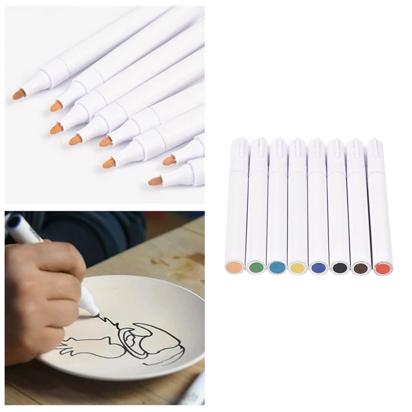 Unterglasur-Marker-Stifte-Set, farbige Stifte, Keramik-Marker, DIY-Projekte