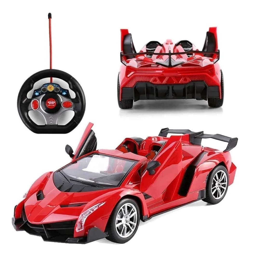Winner Racing Remote Control Rc Car with Opening Doors and Steering 1:16 Scale Monster Truck Sport RC Car Toy for Kids Boys Girls (Multicolor)