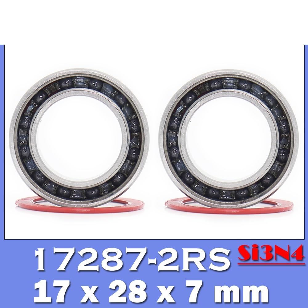 Roulements Céramique Hybride Pour Vélo - 17x28x7 Mm - MR17287 2RS - Pour Moteurs, Boîtes Vitesses, Projets DIY