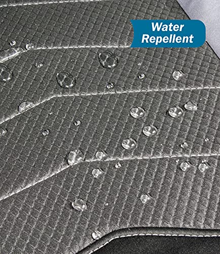 Image of Eurow Universal Fit Wetsuit Vehicle Seat Covers, Water Repellent SCR Material, Protects Seats from Spills, Sweat & Wear, Cinch-Fit, Airbag Compatible, Front Pocket for Storage, 2-Pack