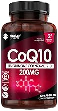 CoQ10 Supplement 200mg - Co Enzyme CQ10 120 Vegan Capsules 100% Pure and Naturally Fermented Ubiquinone Q10 High Strength Ubiquinone Coenzyme Q10 Coenzyme CoQ10 Supplement UK Made Ubiquinol