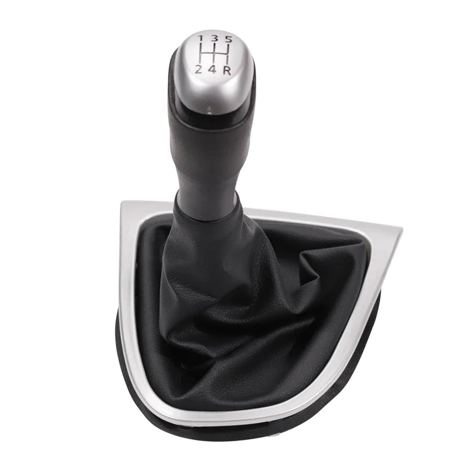 Mocalux Matter Silver Gear Stick Shift Lever Knob For Renault For Clio Mk4 Iv 2012-2019 Gear Shift Knob Manual Stick Lever Handball Modification Parts(,For 5 Speed)