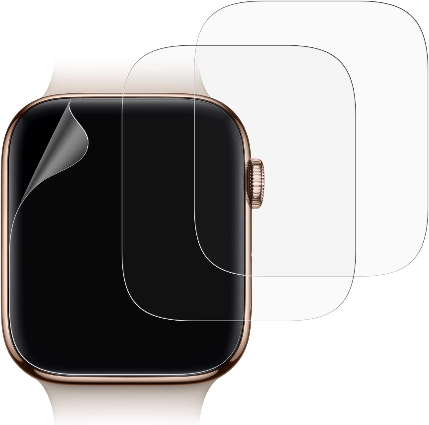 Amazon JETech スクリーンプロテクター Apple Watch 44mmシリーズ 6/SE/5/4 TPU HD クリアフル