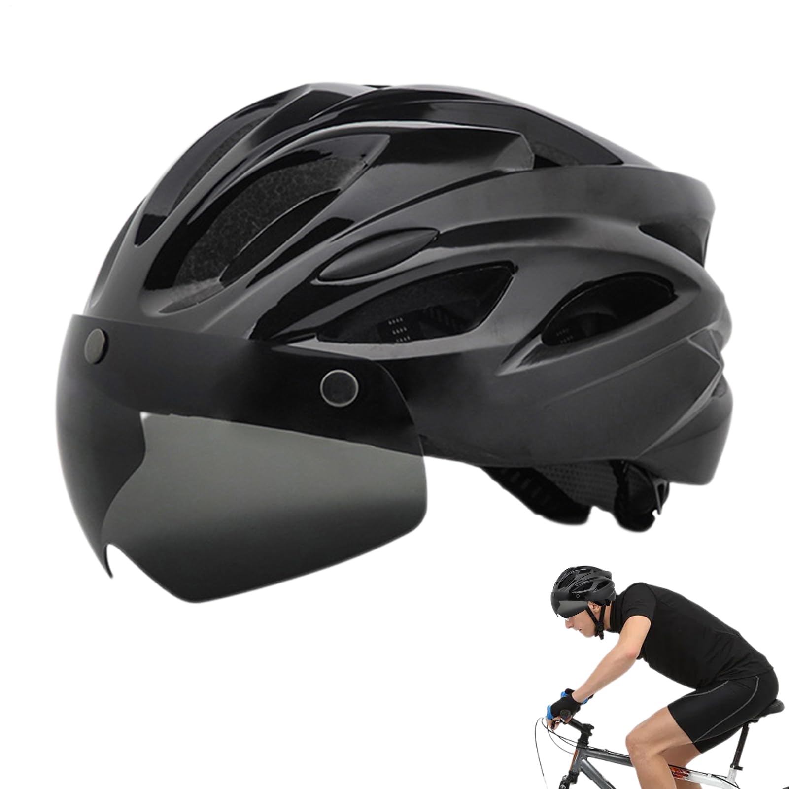 Cascos de ciclismo con luz transpirables para solucionar el sudor 8