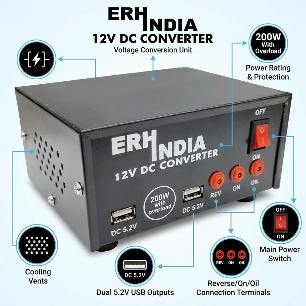 12V DC to 220V AC Converter - Power Your Devices! -4