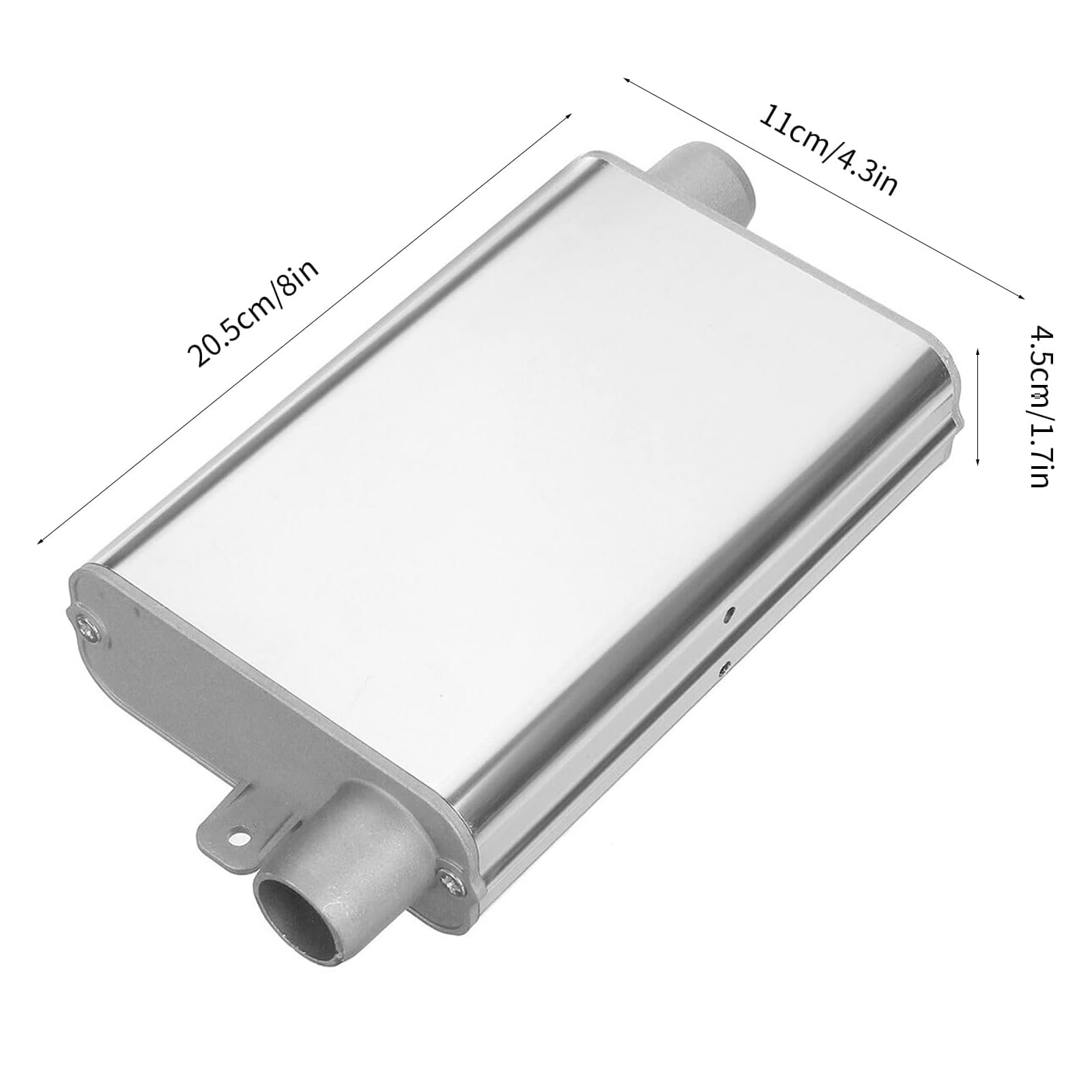 Grzejnik postojowy, tłumik wydechowy, 24 mm, stop aluminium, proste ogrzewanie, tłumik do diesla Hea