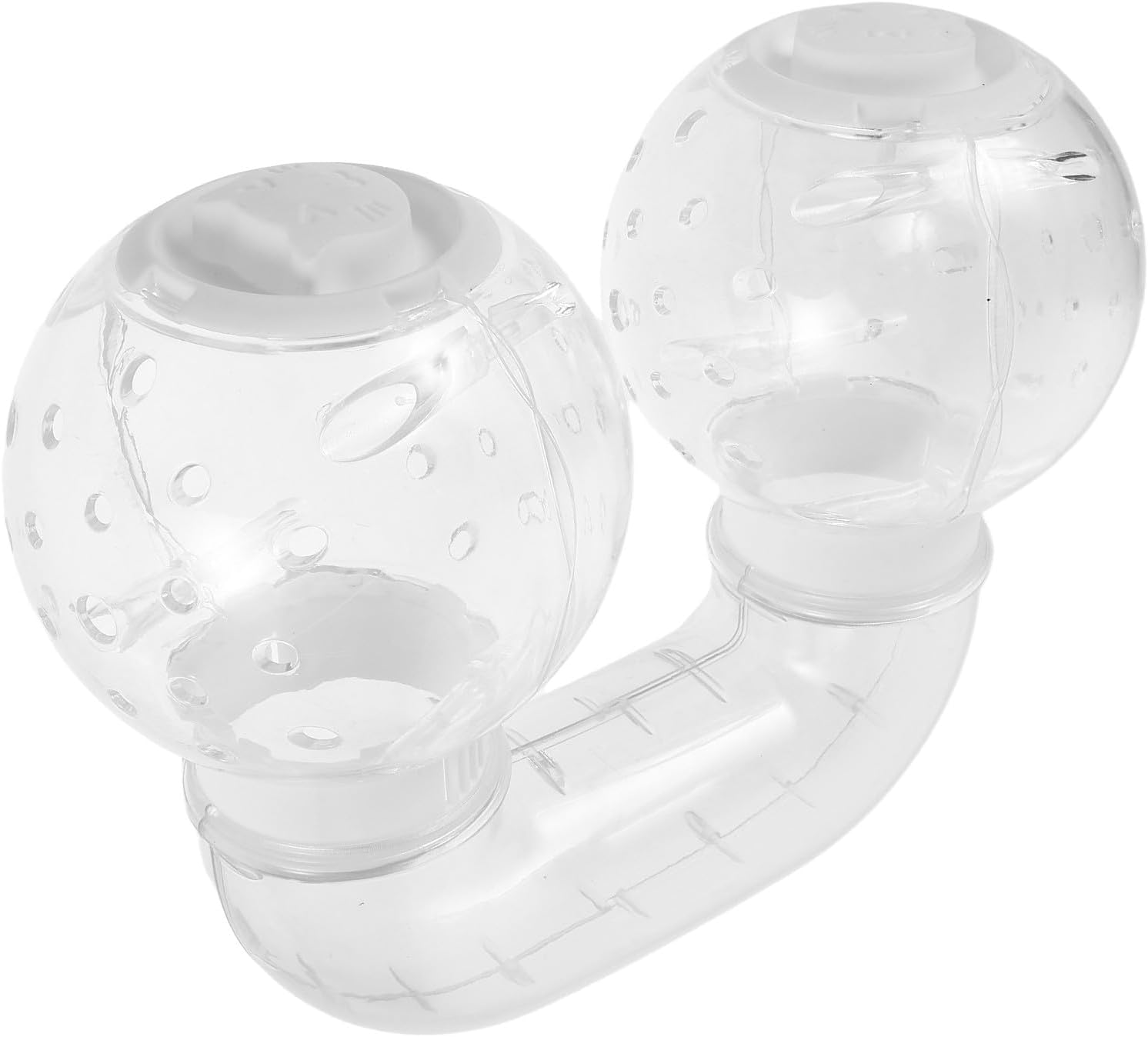 Yardwe DIY Hamster Tunnel Tube with White Lid 12cm Extendable Plastic Exercise for Small Animals Cage Accessories and Hamster Play Habitat
