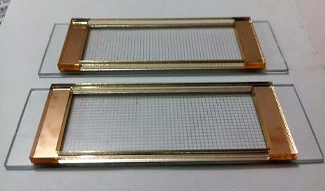 Gridded Sedgewick-Rafter Counting Cell with Case - Few GRIDS Missing