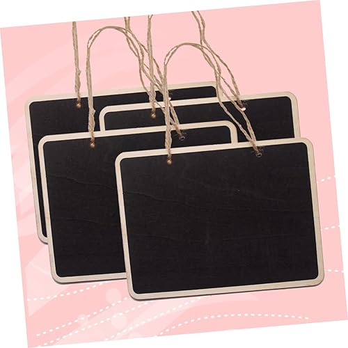 Miniatura 3 de 4 Pcs Hanging Mini Chalkboards Chalkboard Tags Hanging Chalkboard Mini Chalkboard Signs Mini Blackboard Signs