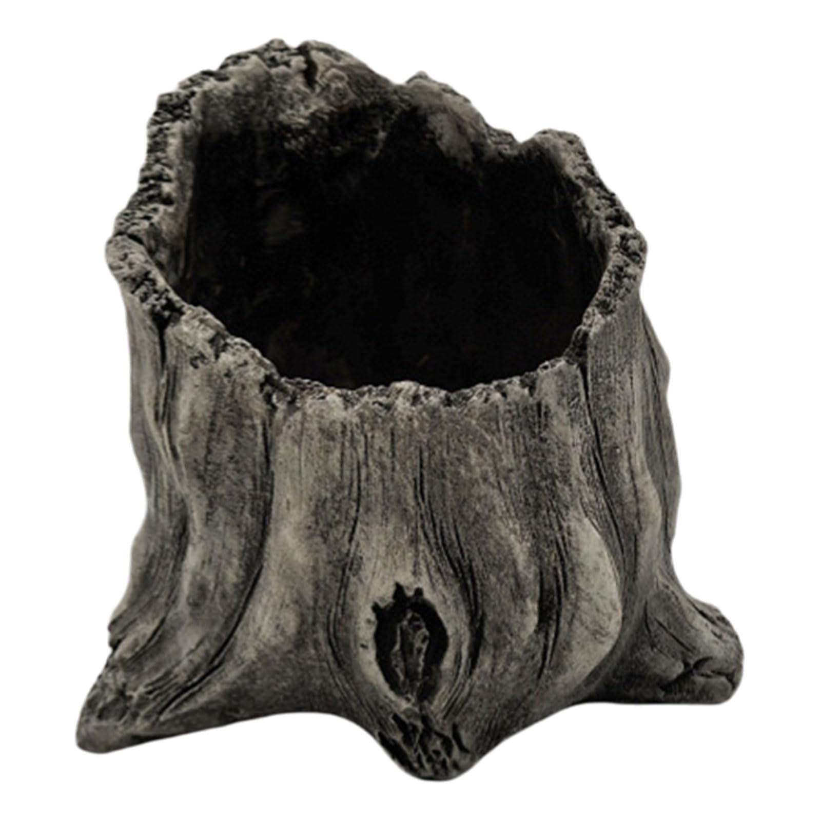 Tsophreniq Flowerpot Garden Planter Succulents Cactus Planter Trunk Succulents Pots Stump Pots Tree Root Stump Desk