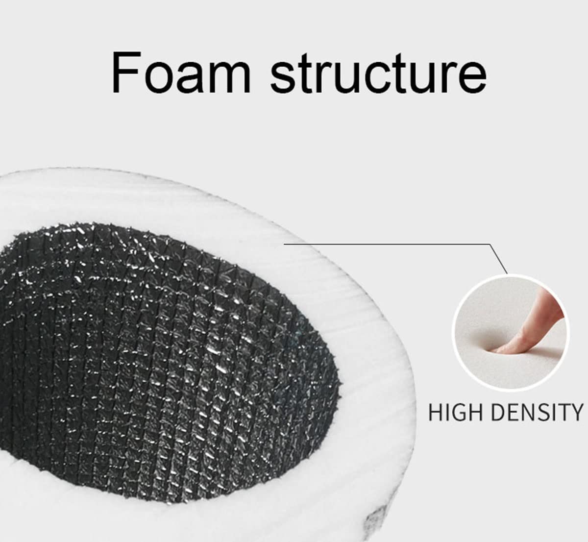 Aislamiento de tuberías 1 m Longitud, Espuma Aislante del Tubo de Semisplit 27~250 mm, Tubo de Aislamiento térmico de Papel de Aluminio Autoadhesivo, 1 Piezas (Size : Inner Diameter:219mm)