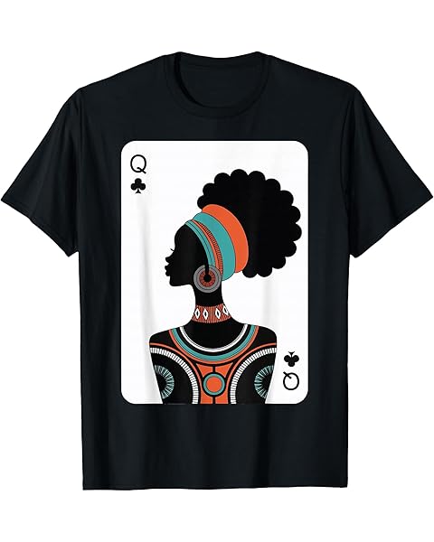 Black Woman Queen Card T-Shirt