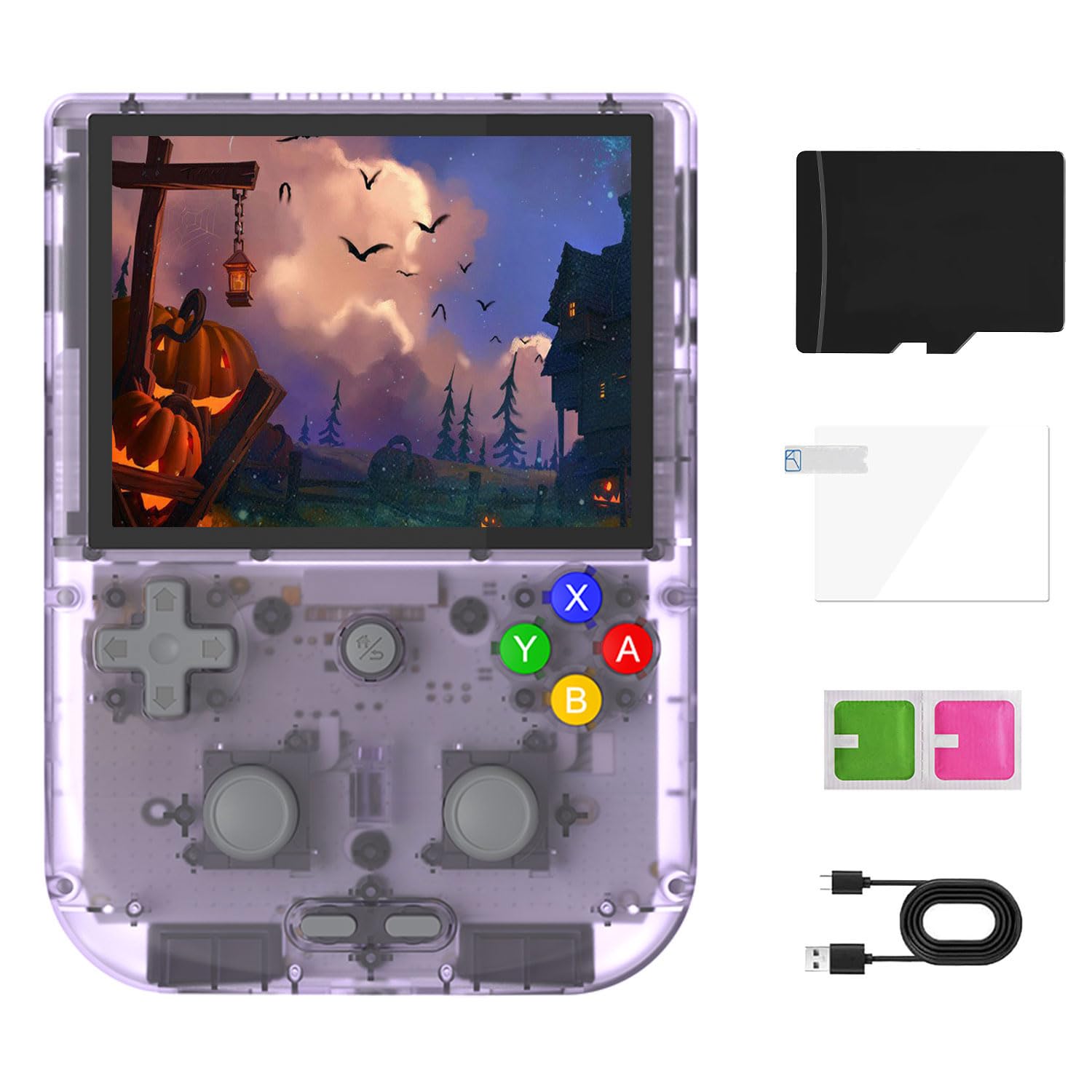 RG405V Handheld Game Console,4.0 Inch IPS Classic Retro Video Games Consoles,with 128G TF Card,Supports Wireless Networt Handheld Console With 5500mAh