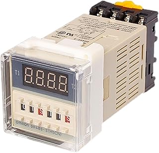 KLVN DH48S-2Z H5CN 0.0 1s-9. 9h99m Relé do temporizador digital no atraso 8 pinos SPDT 2. Grupos Contatos Atraso DC12V DC24V AC110V AC220V (Size : AC110v)
