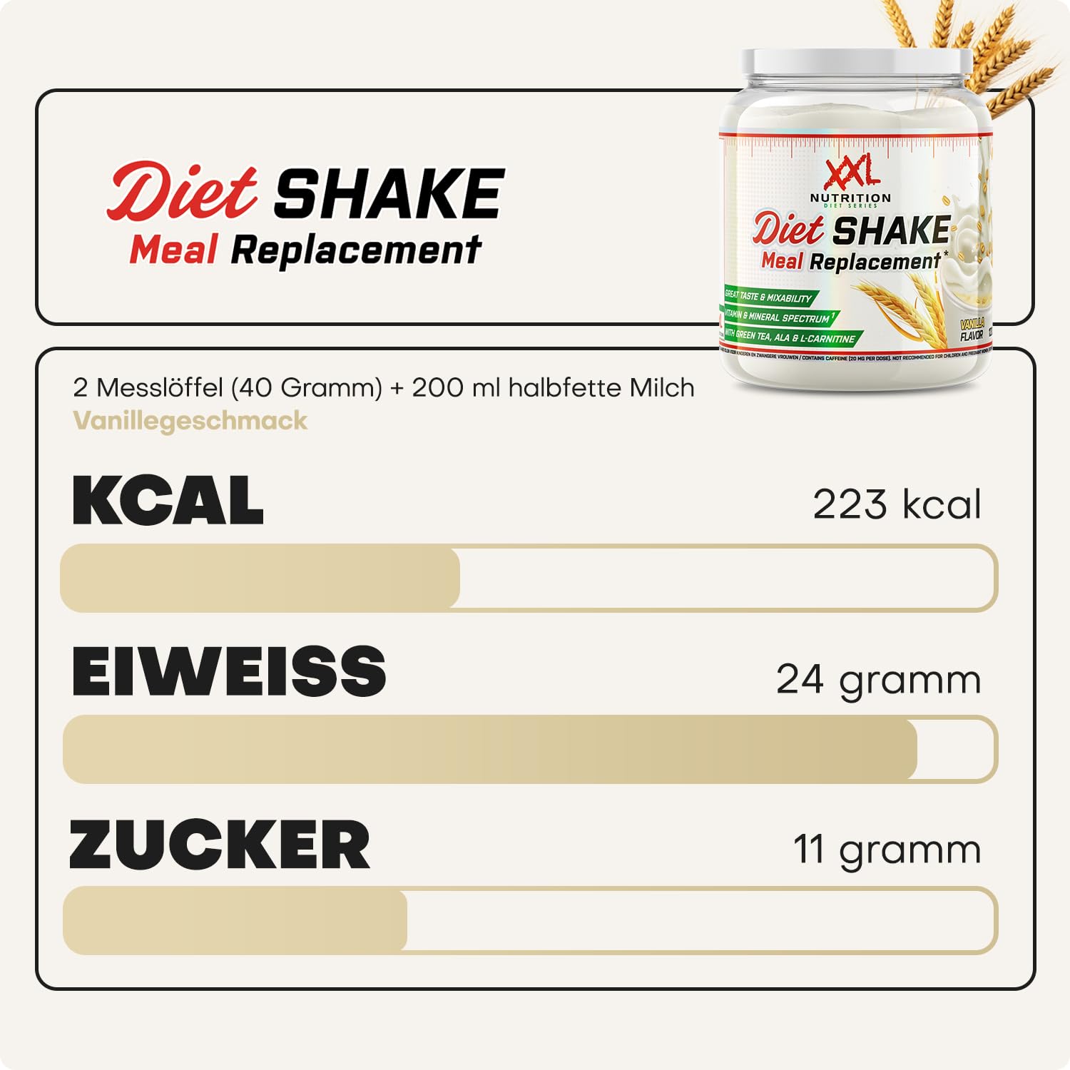 XXL Nutrition - Diet Shake - Abnehm, Trinkmahlzeit, Protein Shake - Abnehmen, Mahlzeitersatz - Schokolade - 1200 Gramm