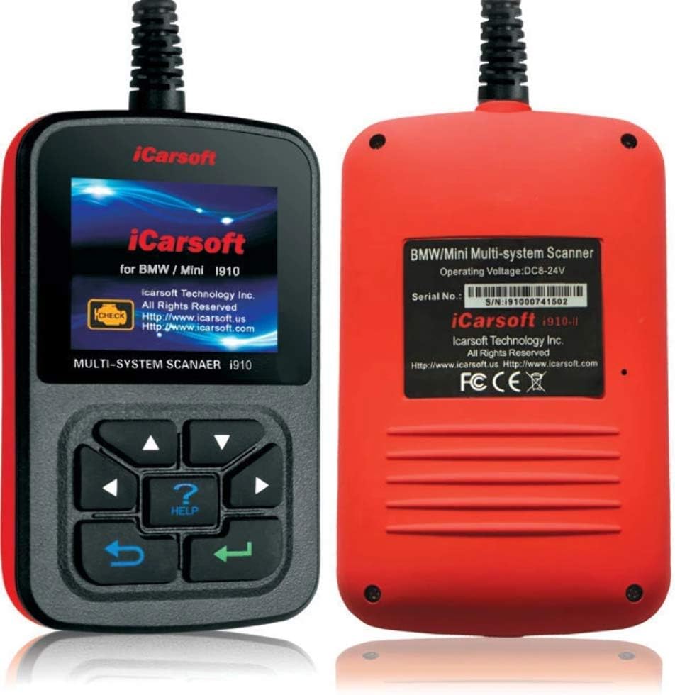 OBDII Scanner iCarsoft i910 for BMW/Mini Multi-System Scanner ABS SRS, Oil Reset