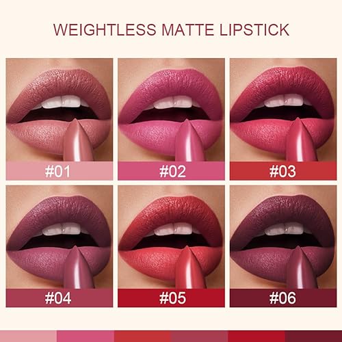 Miniatura 3 de YIBABY Juego de 6 colores de terciopelo suave mate impermeable de larga duración con forma de grabadora de terciopelo para todas las ocasiones y