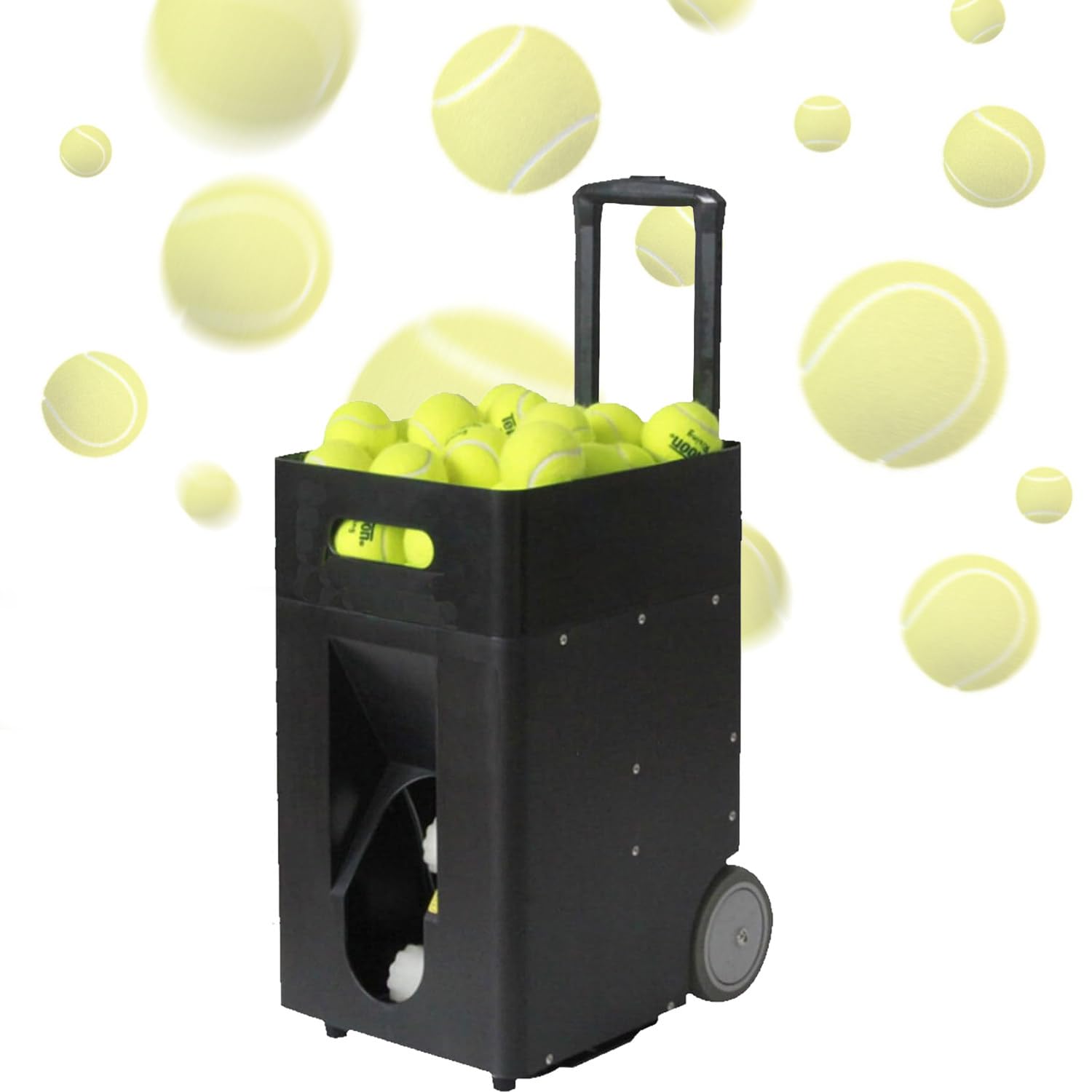 Máquina Pelotas Tenis,Máquina Pelotas Tenis Y Pádel,Lanzador Pelotas Tenis,Alimentador Portátil Pelotas Tenis,con App,Control Remoto,Lanzador Electrónico Portátil Pelotas