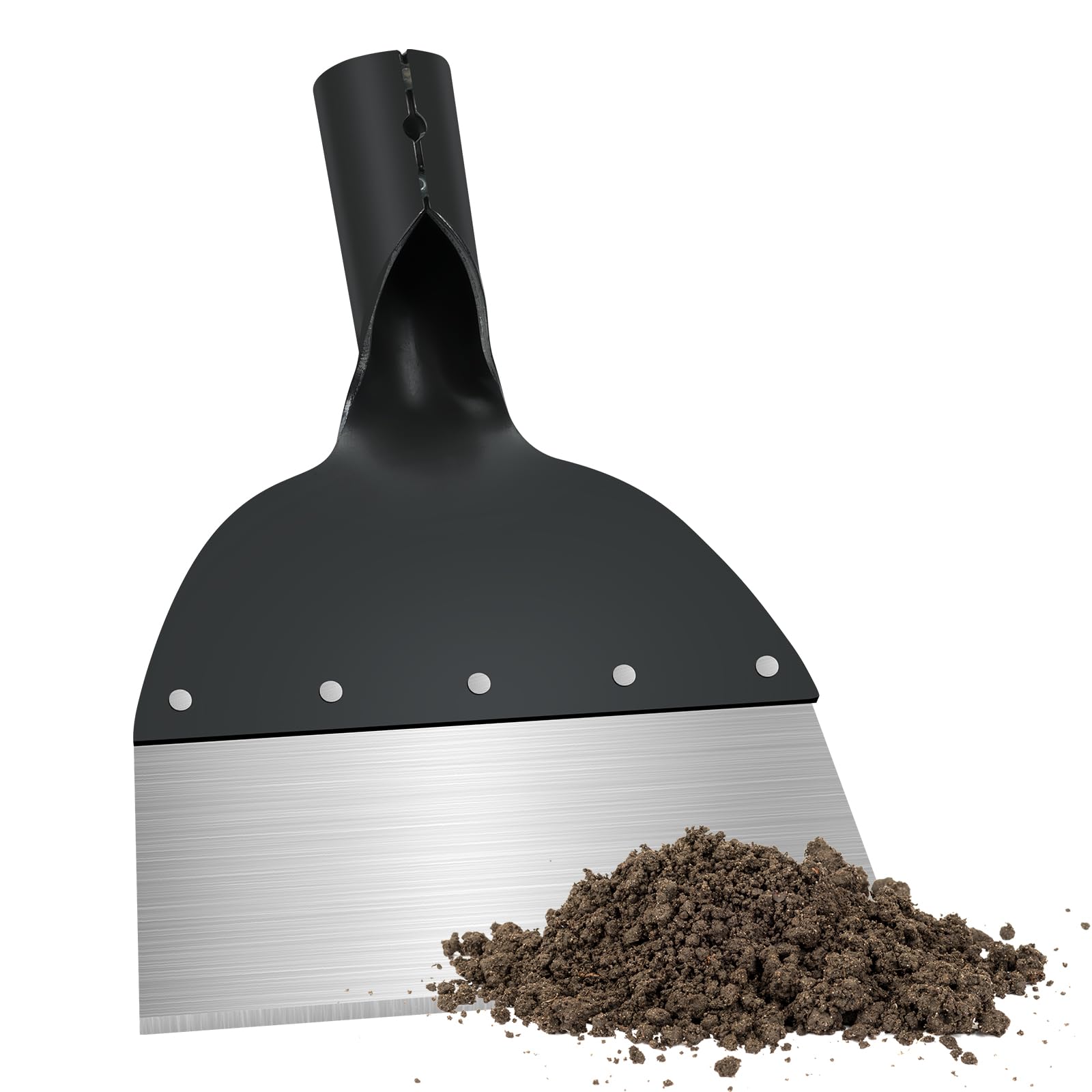 OFFCUP Outdoor Garten Reinigungsschaufel, Gartenschaufel Multifunktionale, Garten Schaufel Gartengeräte Unkraut Entferner GerätGartenschaufel Klein Gartenkelle Pflanzschaufel （20cm ohne Holzgriff）