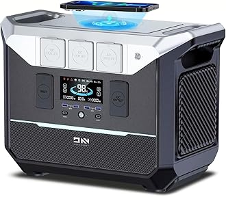 2000W Portable Power Station,2073.6Wh LifePO4 Power Station,DARAN 2025 New 1.8Hrs Fast Charging Solar Generator with UPS Power Bank for Hurricane Emergency/Power Outages/Outdoor Camping/RVs/Home Use