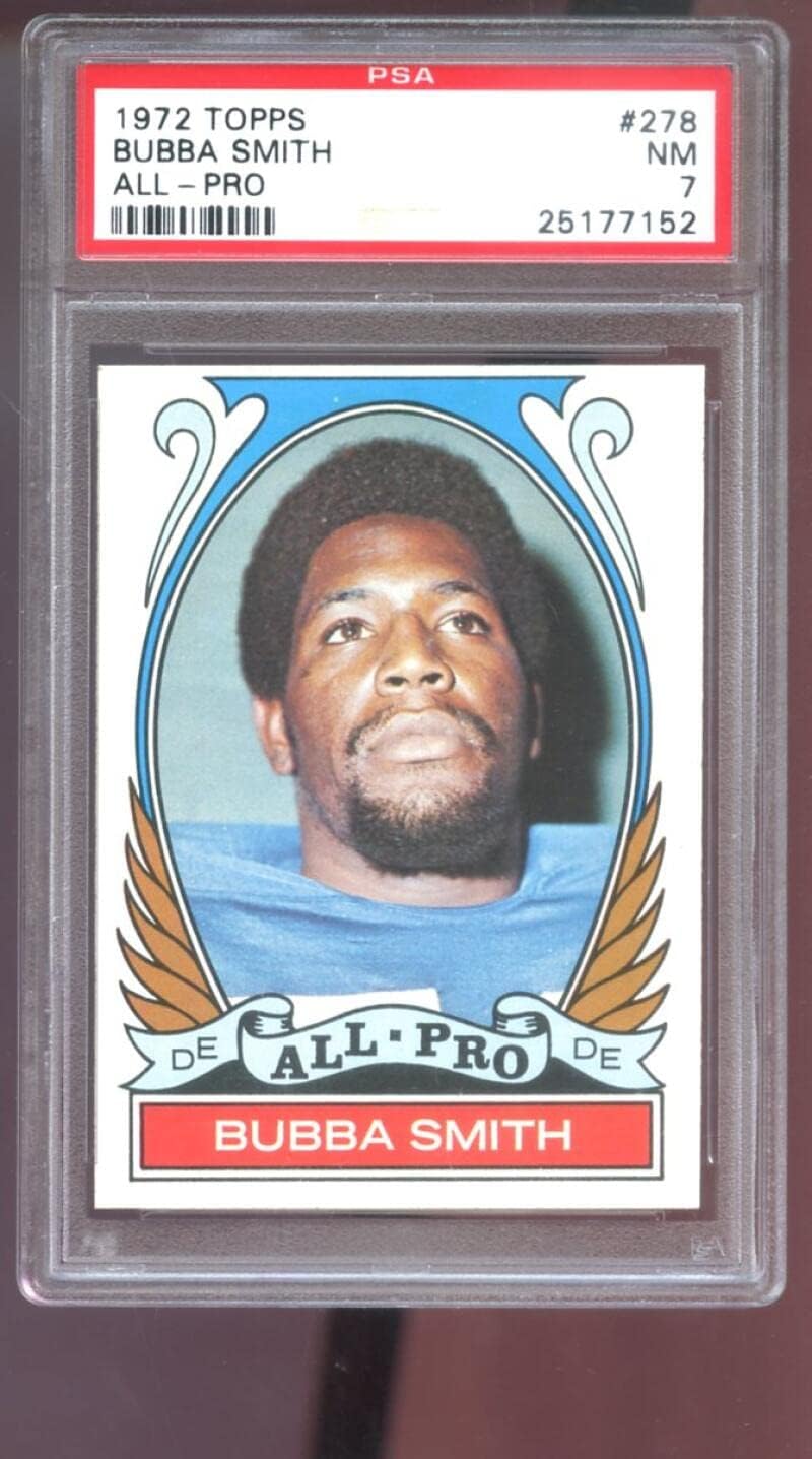 1972 Topps #278 Bubba Smith All-Pro PSA 7 Graded Football Card NFL Baltimore Colts HIGH NUMBER